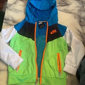 Nike Blue and Orange Windbreaker